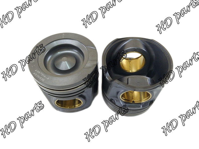 8.9L 6LTAA ISB6.7 ISB6.7L آستین مسی منبت کاری شده موتور پیستون قسمت 4987914 4936496 برای کامینز