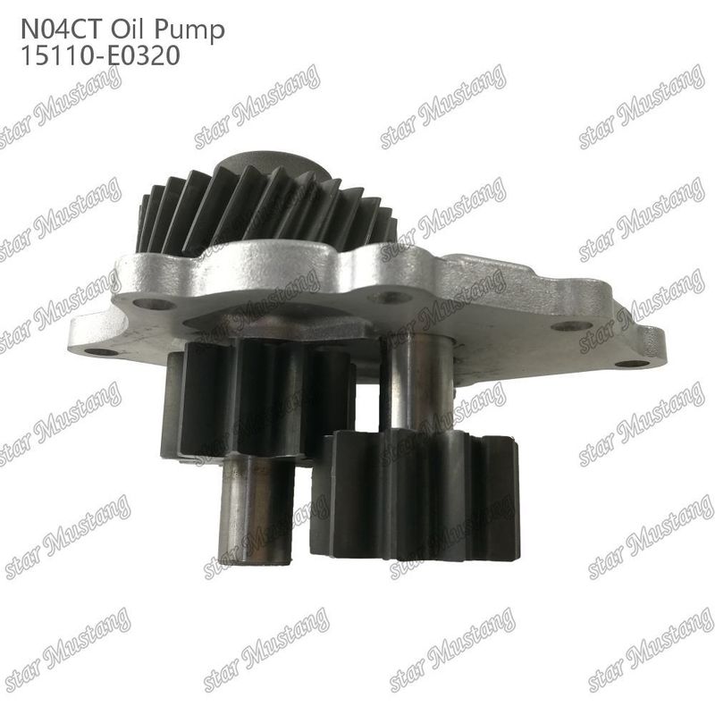N04C N04CT پمپ روغن 15110-E0320 مناسب برای تعمیر قطعات موتور دیزل مکانیکی Hino