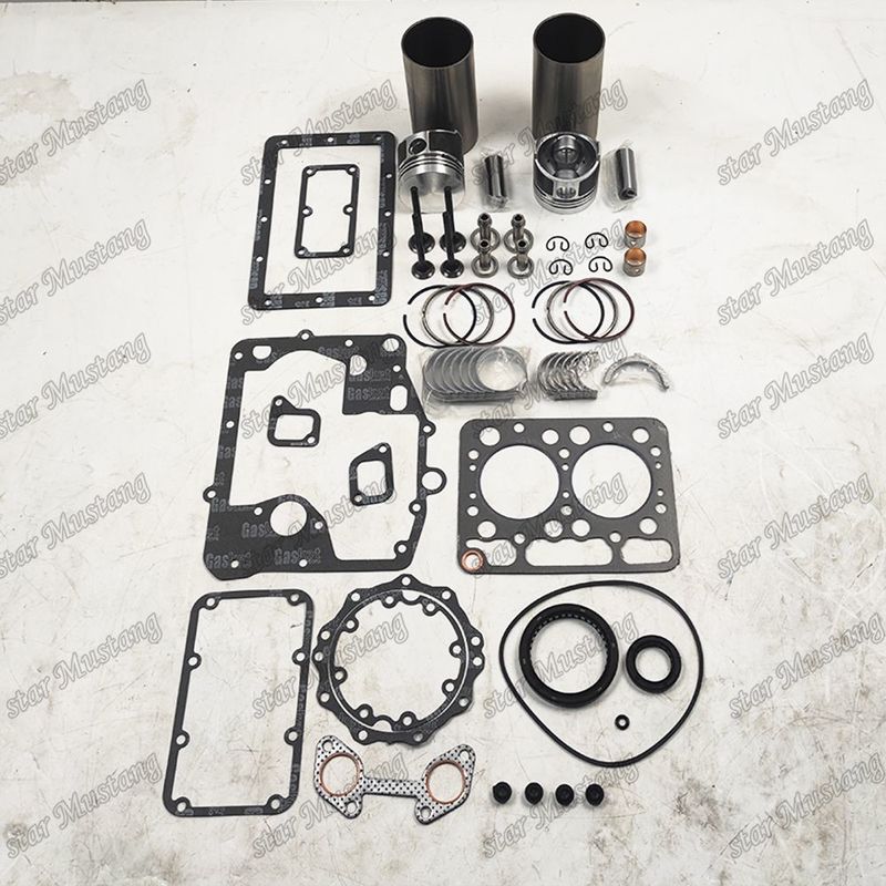 Z500 تعمیر و بازسازی کیت سیلندر لاینر پیستون با پین کیت دریچه صندلی دریچه راهنما کیت گاسکت برای موتور کوبوتا