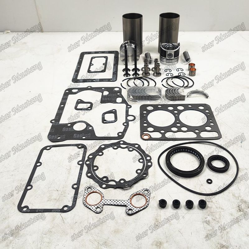 Z500 تعمیر و بازسازی کیت سیلندر لاینر پیستون با پین کیت دریچه صندلی دریچه راهنما کیت گاسکت برای موتور کوبوتا