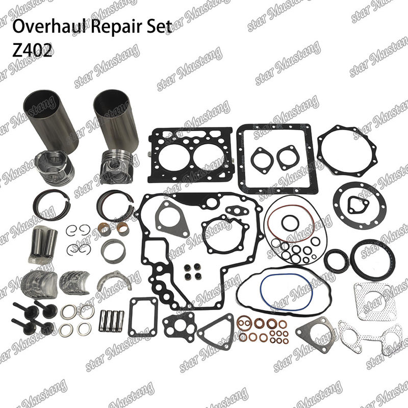 Z402 کیت تعمیر مجدد سیلندر پیستون با پین کیت شیر صندلی شیر راهنما کیت گاسکت برای موتور کوبوتا