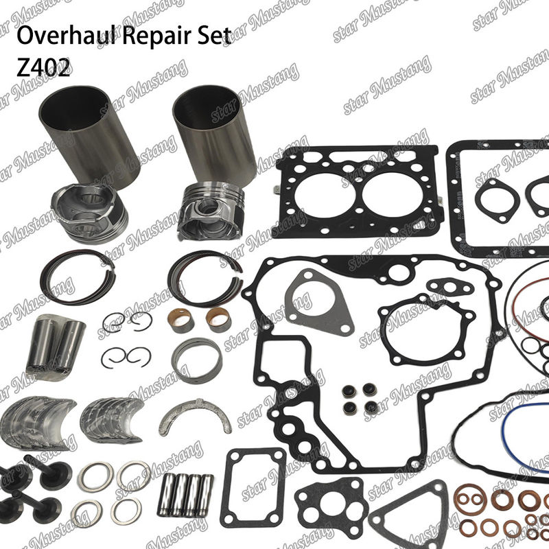 Z402 کیت تعمیر مجدد سیلندر پیستون با پین کیت شیر صندلی شیر راهنما کیت گاسکت برای موتور کوبوتا