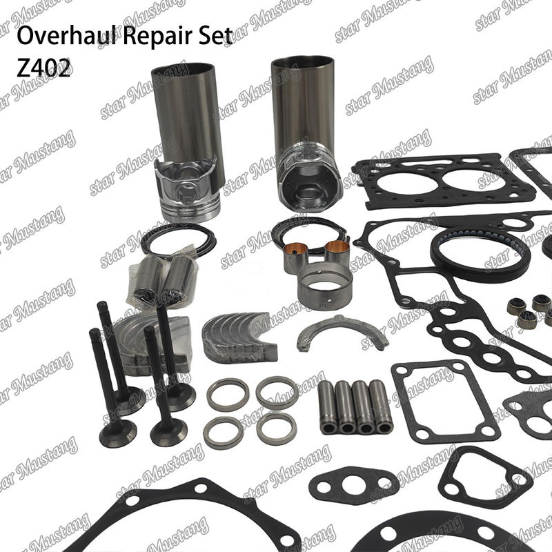 Z402 کیت تعمیر مجدد سیلندر پیستون با پین کیت شیر صندلی شیر راهنما کیت گاسکت برای موتور کوبوتا