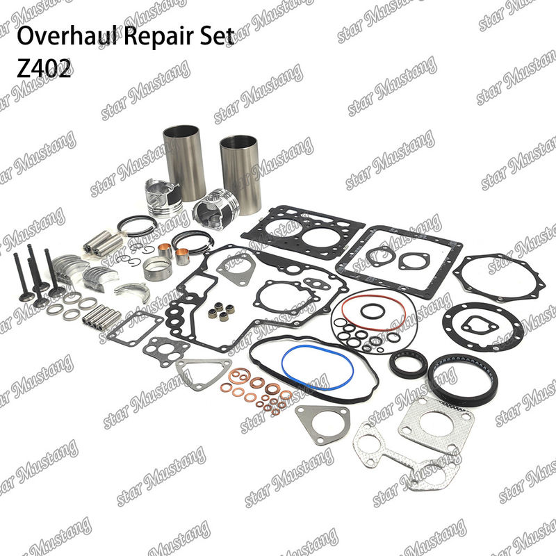 Z402 کیت تعمیر مجدد سیلندر پیستون با پین کیت شیر صندلی شیر راهنما کیت گاسکت برای موتور کوبوتا