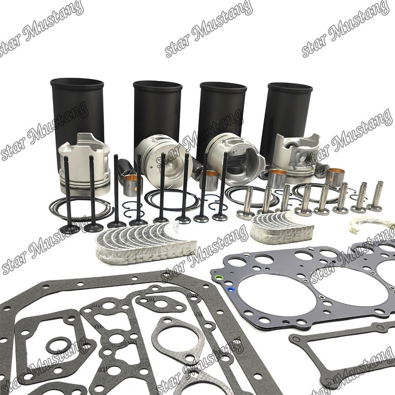 W04DT کیت تعمیر مجدد سیلندر لاینر پیستون با پین کیت دریچه صندلی دریچه راهنما کیت گاسکت برای موتور هاینو