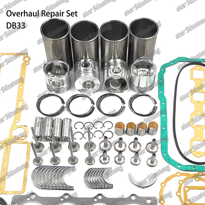 DB33 کیت تعمیرات عمده سیلندر لاینر پیستون کیت گاسکت کیت دریچه صندلی راهنمای اصلی استوانه Con استوانه برای دوسان