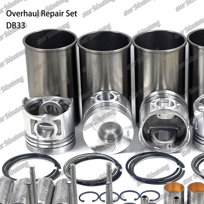 DB33 کیت تعمیرات عمده سیلندر لاینر پیستون کیت گاسکت کیت دریچه صندلی راهنمای اصلی استوانه Con استوانه برای دوسان