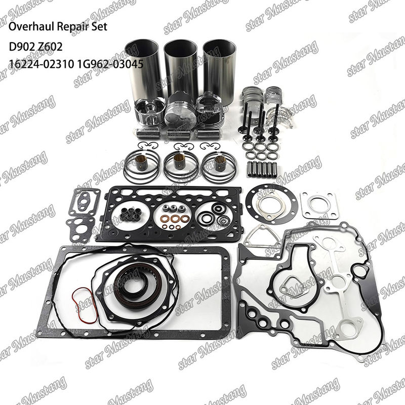 Z602 D902 کیت تعمیرات عمده سیلندر لاینر پیستون کیت گاسکت کیت 16224-02310 1J094-21770 1G962-03045 برای دوسان