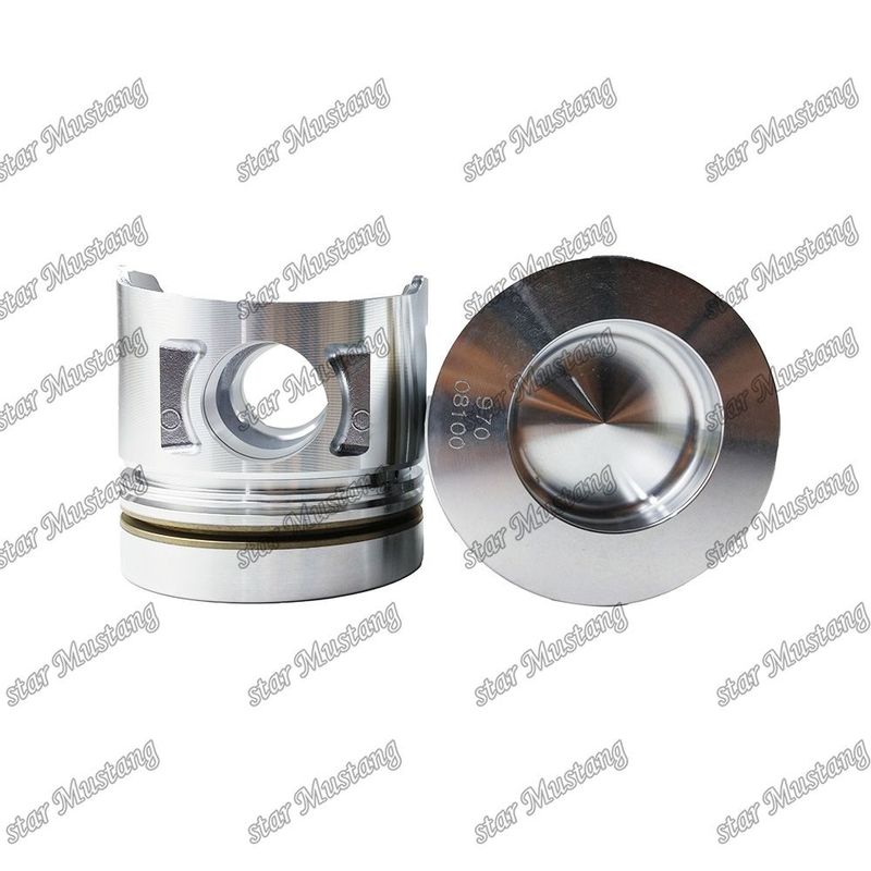 پیستون S6K S6KT 3066 سطح روشن بدون خنک کننده داخلی 60 اتاق احتراق 34317-08100 برای میتسوبیشی