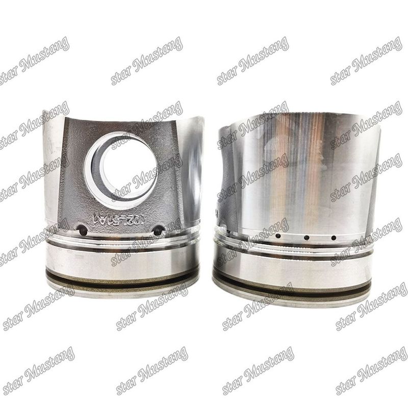 پیستون 4BT 4D102 6BT 6BT5.9 6D102 اتاق احتراق 50 میلی متری 6738-31-2110 6738-31-2111 3957795 3807795 برای کامینز کوماتسو