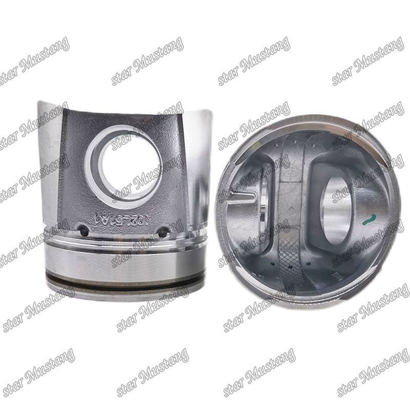 پیستون 4BT 4D102 6BT 6BT5.9 6D102 اتاق احتراق 50 میلی متری 6738-31-2110 6738-31-2111 3957795 3807795 برای کامینز کوماتسو