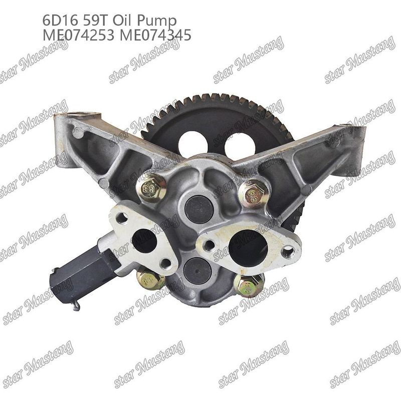 پمپ روغن موتور 6D16 59 دندان ME074253 ME074345 برای قطعات معدنی موتور Mitsubishi