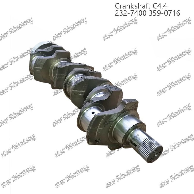 شفت کرک C4.4 فولاد جعل شده EFI 63mm با اسپلین 232-7400 359-071 برای قطعات تعمیر موتور دیزل Caterpillar