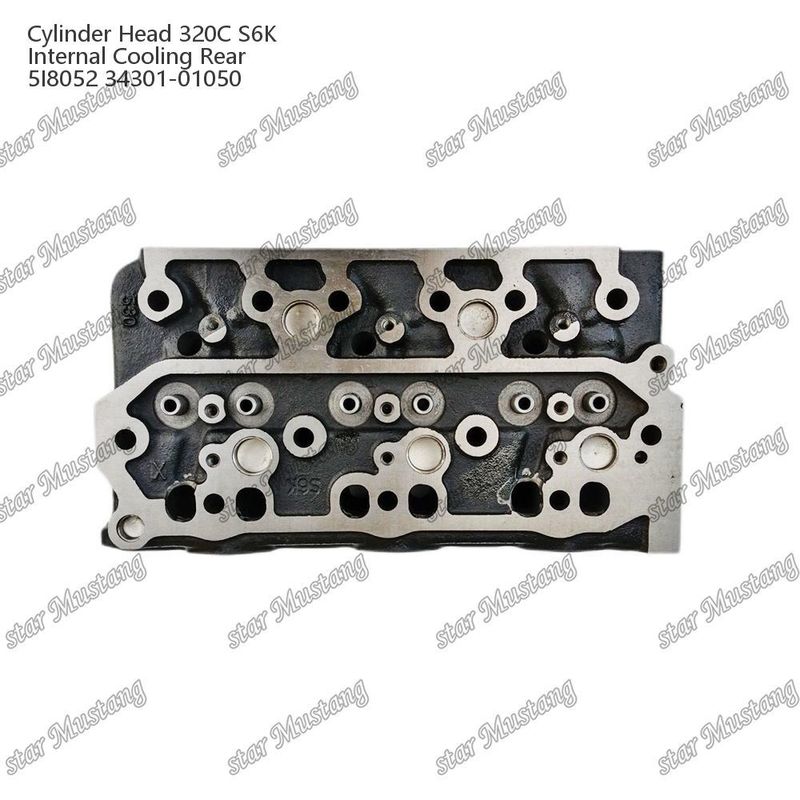 320C S6K سر سیلندر موتور خنک کننده داخلی عقب 5I8052 34301-01050 برای میتسوبیشی برای قطعات معدنی موتور