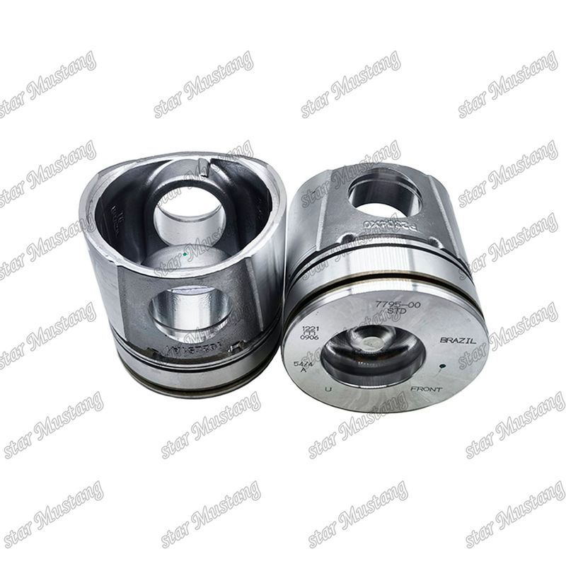 پیستون 4BT 4D102 6BT 6BT5.9 6D102 50mm اتاق احتراق 3957795 3807795 برای قطعات تعمیر موتور دیزل کامینز