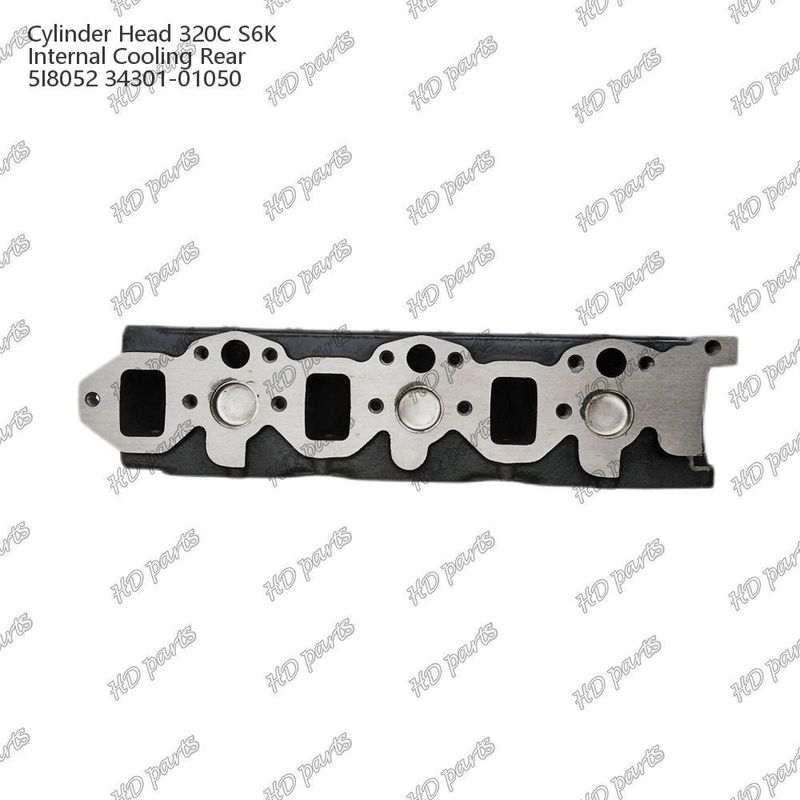 سر سیلندر 320C S6K خنک کننده داخلی عقب 5I8052 34301-01050 برای قطعات معدنی موتور Mitsubishi