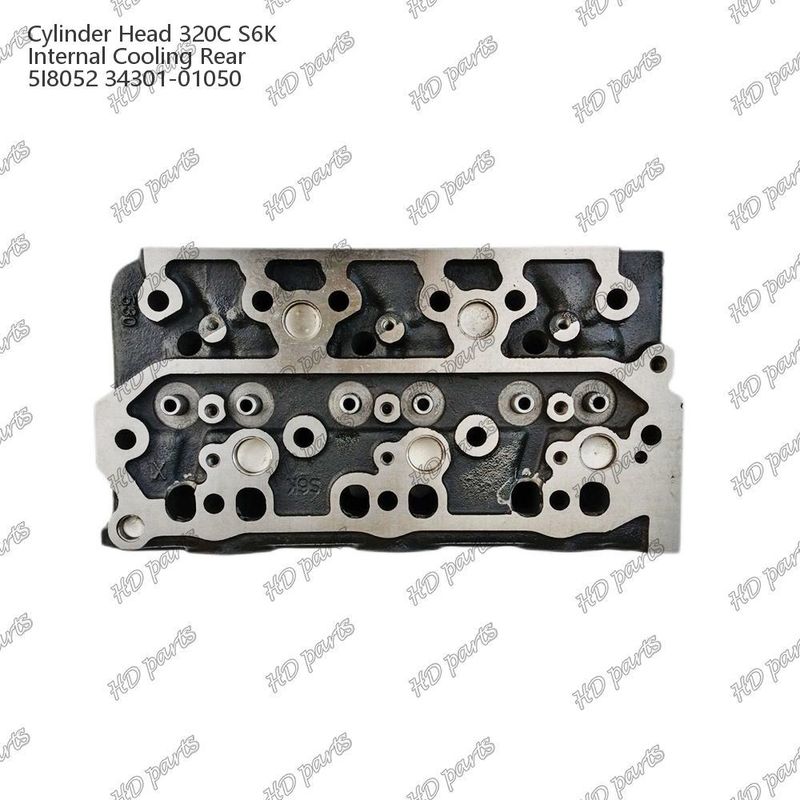 سر سیلندر 320C S6K خنک کننده داخلی عقب 5I8052 34301-01050 برای قطعات معدنی موتور Mitsubishi