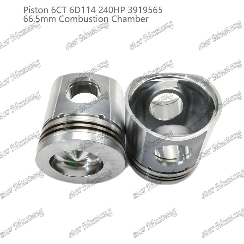 پیستون 6CT 6D114 240HP 3919565 66.5mm اتاق احتراق برای قطعات تعمیر موتور دیزل کامینز