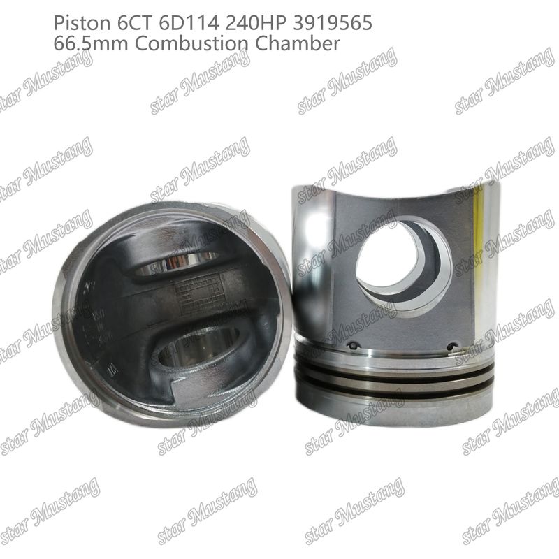 پیستون 6CT 6D114 240HP 3919565 66.5mm اتاق احتراق برای قطعات تعمیر موتور دیزل کامینز