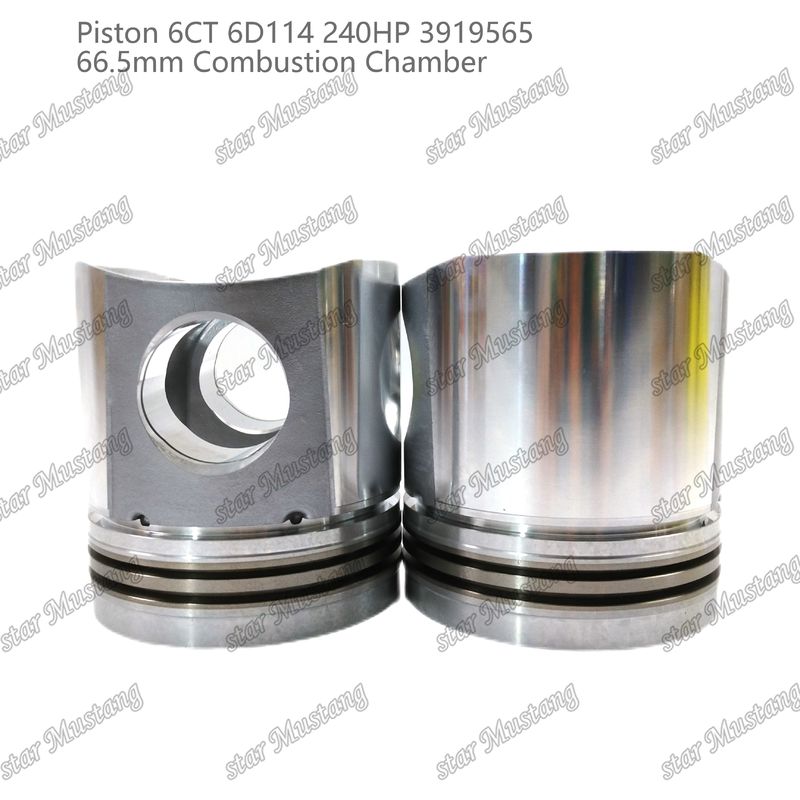 پیستون 6CT 6D114 240HP 3919565 66.5mm اتاق احتراق برای قطعات تعمیر موتور دیزل کامینز