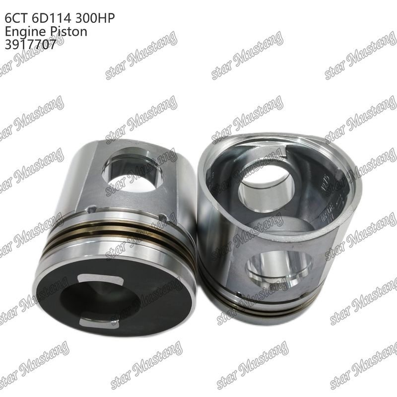 پیستون 6CT 6D114 300HP 3917707 55mm اتاق احتراق برای قطعات تعمیر موتور دیزل کامینز