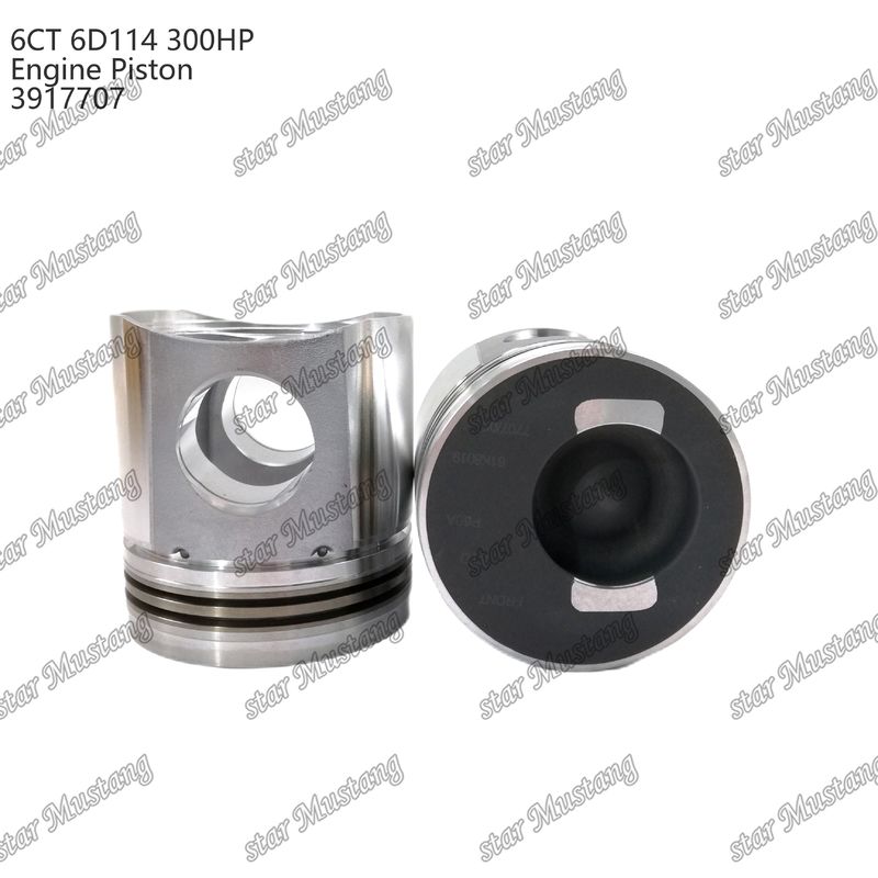 پیستون 6CT 6D114 300HP 3917707 55mm اتاق احتراق برای قطعات تعمیر موتور دیزل کامینز