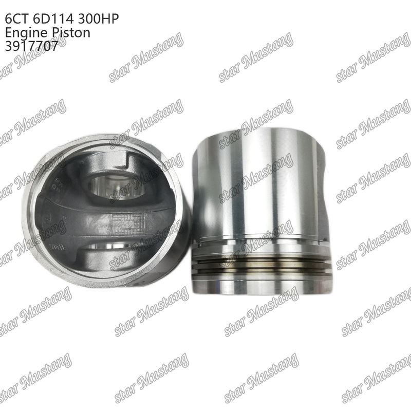 پیستون 6CT 6D114 300HP 3917707 55mm اتاق احتراق برای قطعات تعمیر موتور دیزل کامینز