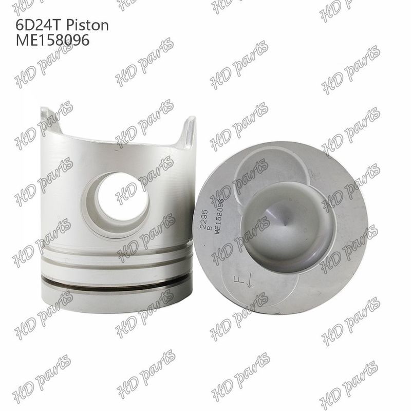 پیستون 6D24T اتاق احتراق 69mm 3.3 دو طرفه x3x4mm ME158096 برای قطعات معدنی موتور Mitsubishi