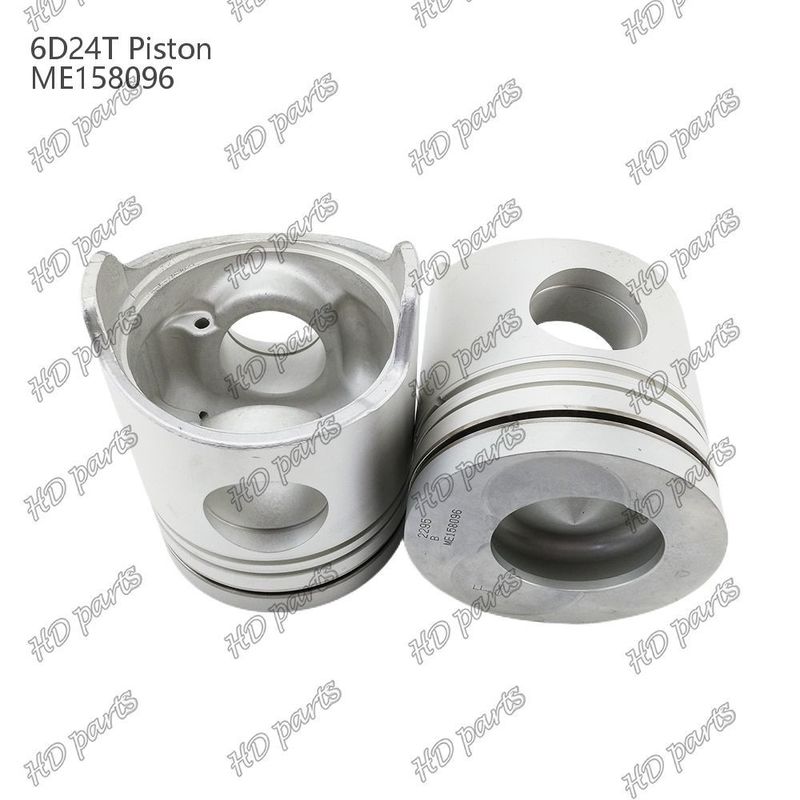 پیستون 6D24T اتاق احتراق 69mm 3.3 دو طرفه x3x4mm ME158096 برای قطعات معدنی موتور Mitsubishi