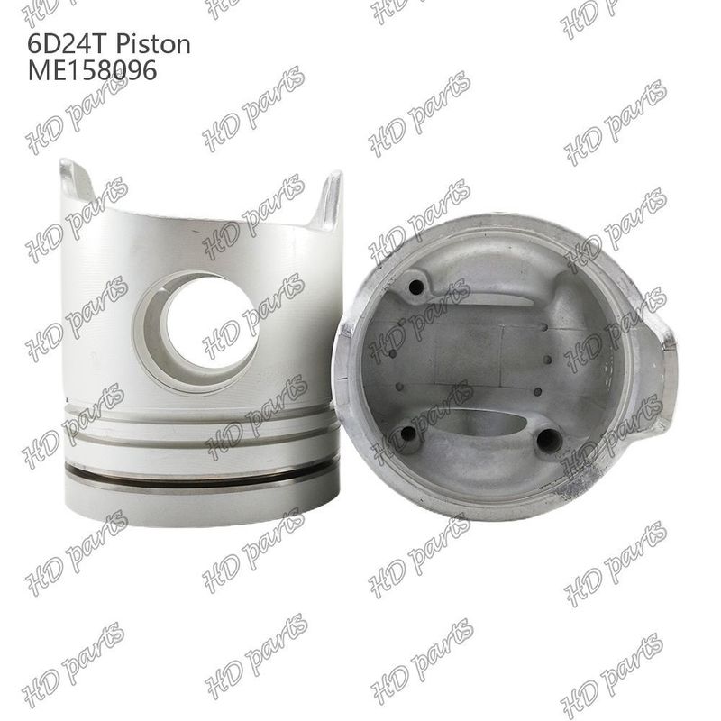 پیستون 6D24T اتاق احتراق 69mm 3.3 دو طرفه x3x4mm ME158096 برای قطعات معدنی موتور Mitsubishi