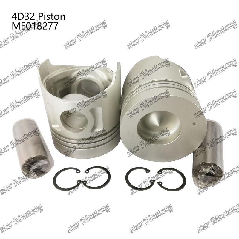 4D32 اتاق پیستون موتور اندازه 52mm ارتفاع 112.3mm 2.8HKx2x4mm ME018277 برای قطعات معدنی موتور Mitsubishi