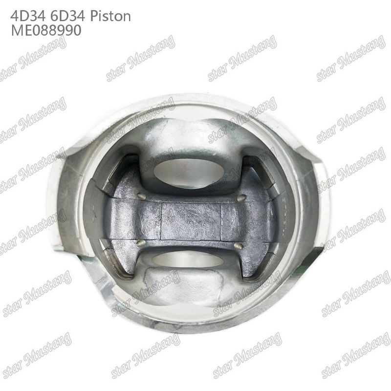 4D34 سوراخ پیستون موتور 36mm با Alfin بدون گالری روغن ME088990 برای قطعات معدنی موتور Mitsubishi