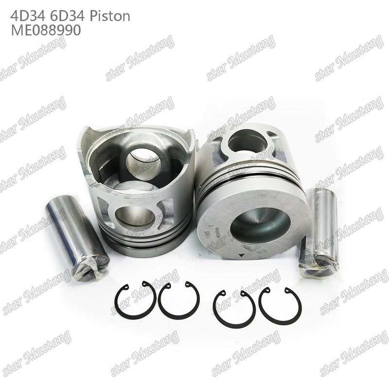 6D34 سوراخ پیستون موتور 36mm با Alfin بدون گالری روغن ME088990 برای قطعات معدنی موتور Mitsubishi