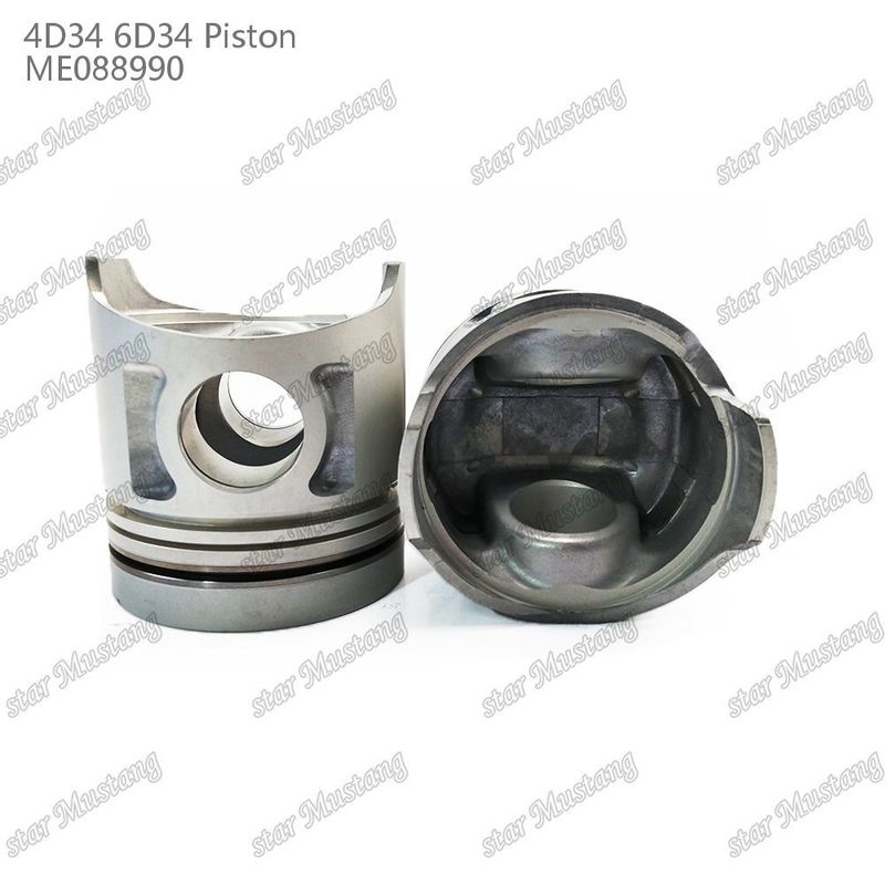 6D34 سوراخ پیستون موتور 36mm با Alfin بدون گالری روغن ME088990 برای قطعات معدنی موتور Mitsubishi