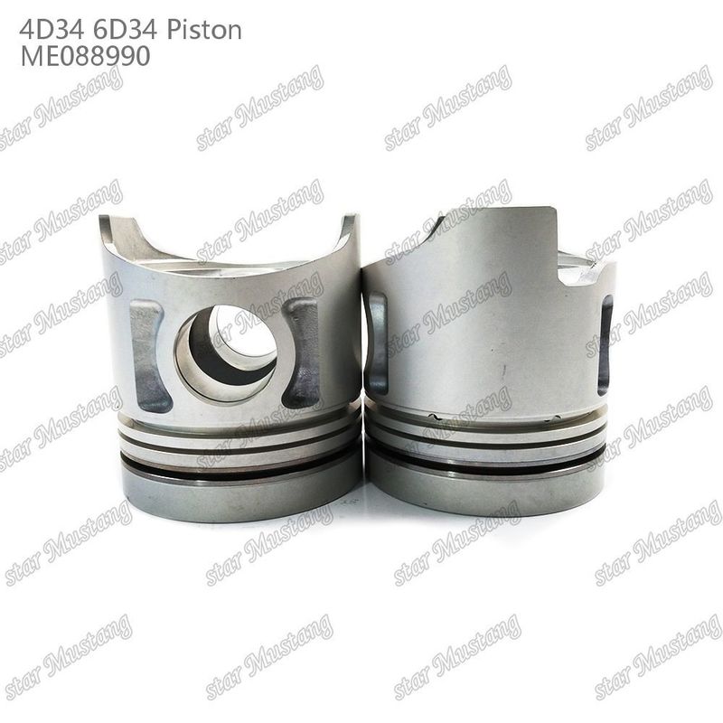 6D34 سوراخ پیستون موتور 36mm با Alfin بدون گالری روغن ME088990 برای قطعات معدنی موتور Mitsubishi