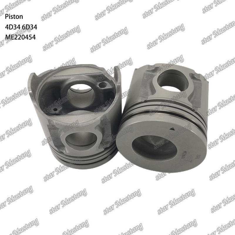 6D34 سوراخ پیستون موتور 36mm با Alfin با گالری روغن ME220454 برای قطعات معدنی موتور Mitsubishi