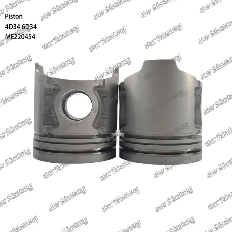6D34 سوراخ پیستون موتور 36mm با Alfin با گالری روغن ME220454 برای قطعات معدنی موتور Mitsubishi