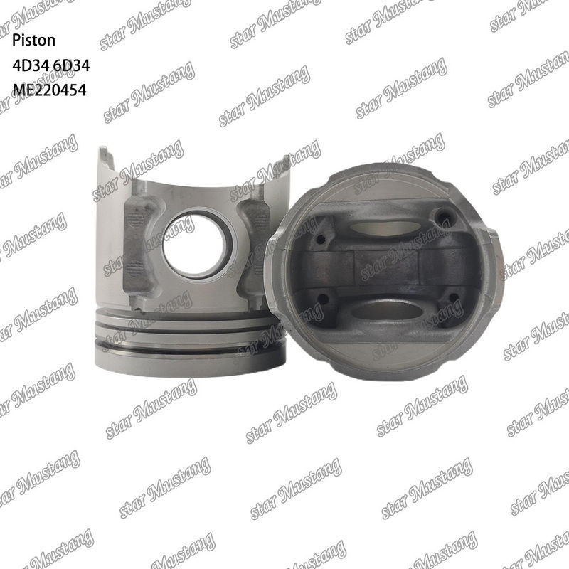 6D34 سوراخ پیستون موتور 36mm با Alfin با گالری روغن ME220454 برای قطعات معدنی موتور Mitsubishi