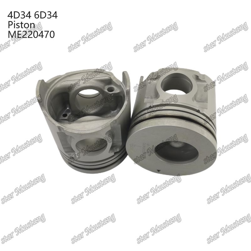 4D34 سوراخ پیستون موتور 36mm با Alfin با گالری روغن ME220470 برای قطعات معدنی موتور Mitsubishi