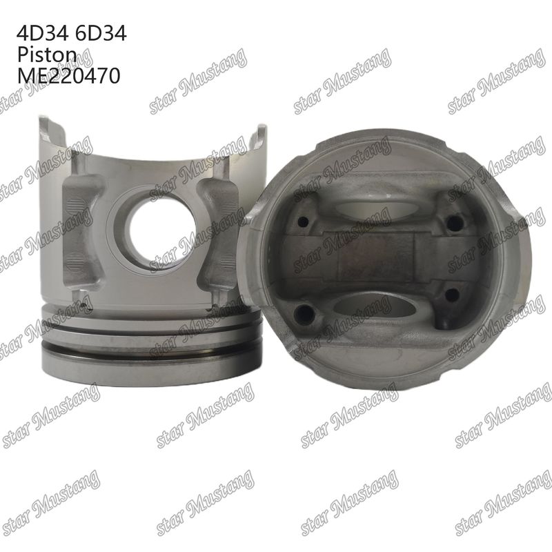4D34 سوراخ پیستون موتور 36mm با Alfin با گالری روغن ME220470 برای قطعات معدنی موتور Mitsubishi