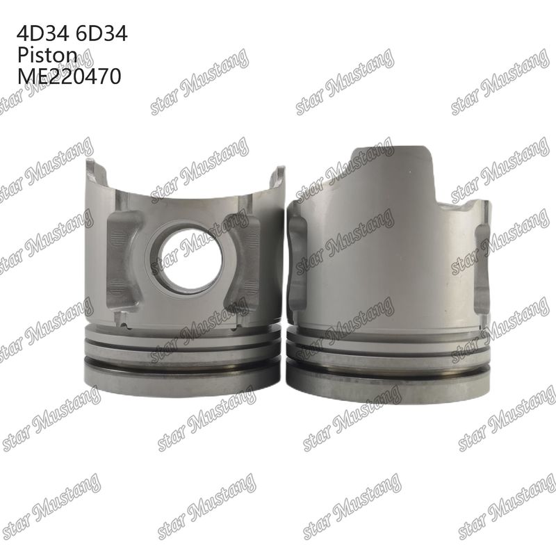 4D34 سوراخ پیستون موتور 36mm با Alfin با گالری روغن ME220470 برای قطعات معدنی موتور Mitsubishi