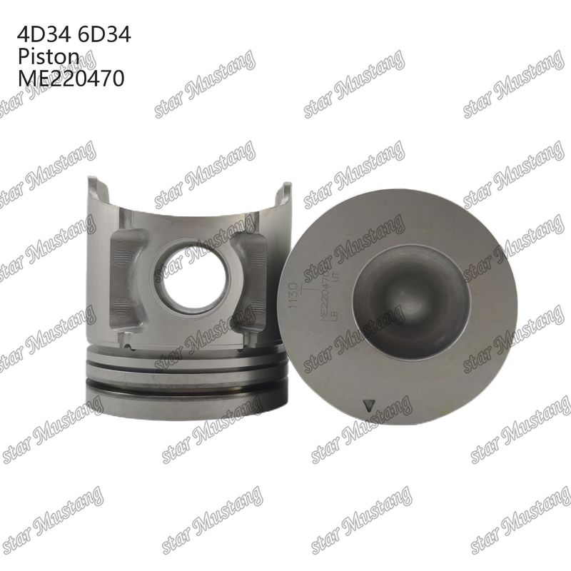 6D34 سوراخ پیستون موتور 36mm با Alfin با گالری روغن ME220470 برای قطعات معدنی موتور Mitsubishi