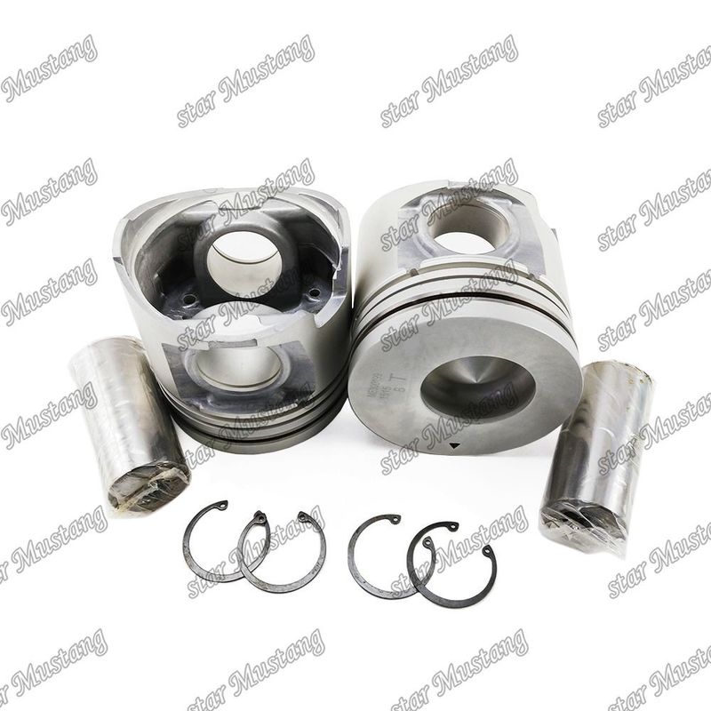 6D16T اتاق پیستون موتور اندازه 57mm 3kx2.5x4mm سوراخ پین 42mm ME300199 برای قطعات معدنی موتور Mitsubishi