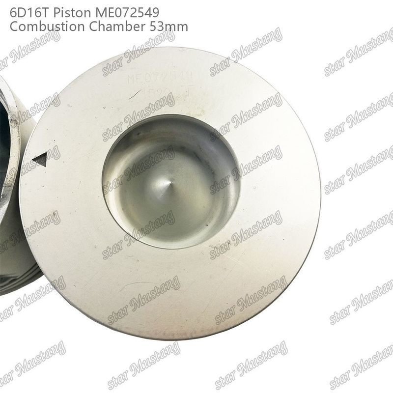 اتاق پیستون موتور 6D16T-24V اندازه 53mm 3kx2.5x4mm سوراخ پین 38mm ME072549 برای قطعات معدنی موتور میتسوبیشی