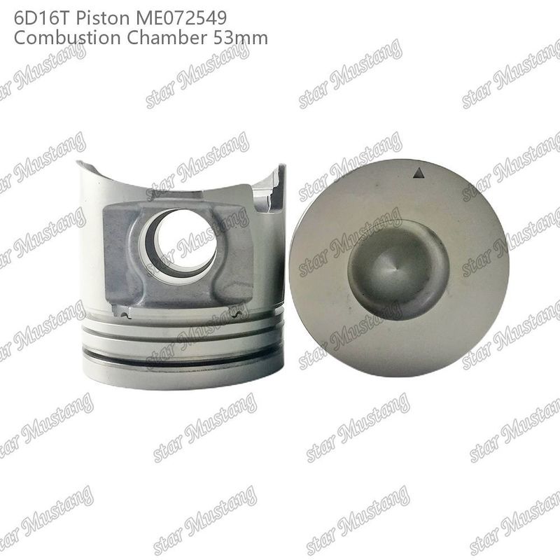 اتاق پیستون موتور 6D16T-24V اندازه 53mm 3kx2.5x4mm سوراخ پین 38mm ME072549 برای قطعات معدنی موتور میتسوبیشی