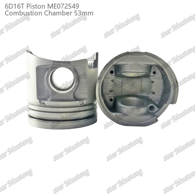 اتاق پیستون موتور 6D16T-24V اندازه 53mm 3kx2.5x4mm سوراخ پین 38mm ME072549 برای قطعات معدنی موتور میتسوبیشی