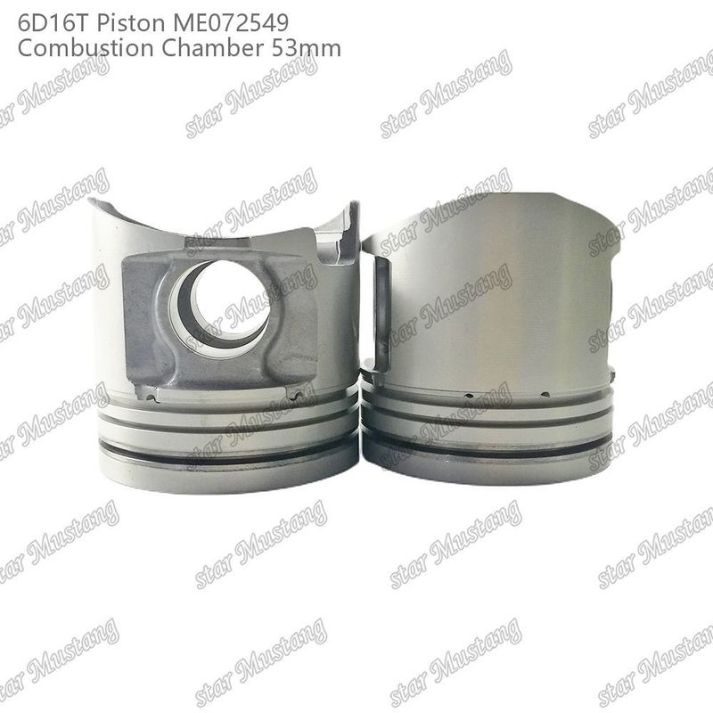اتاق پیستون موتور 6D16T-24V اندازه 53mm 3kx2.5x4mm سوراخ پین 38mm ME072549 برای قطعات معدنی موتور میتسوبیشی