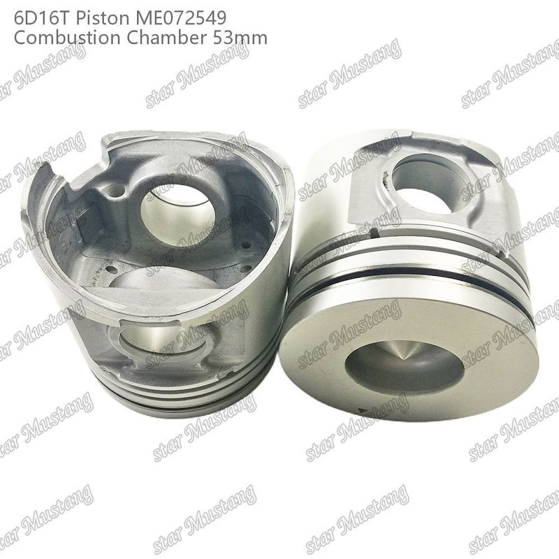 اتاق پیستون موتور 6D16T-24V اندازه 53mm 3kx2.5x4mm سوراخ پین 38mm ME072549 برای قطعات معدنی موتور میتسوبیشی
