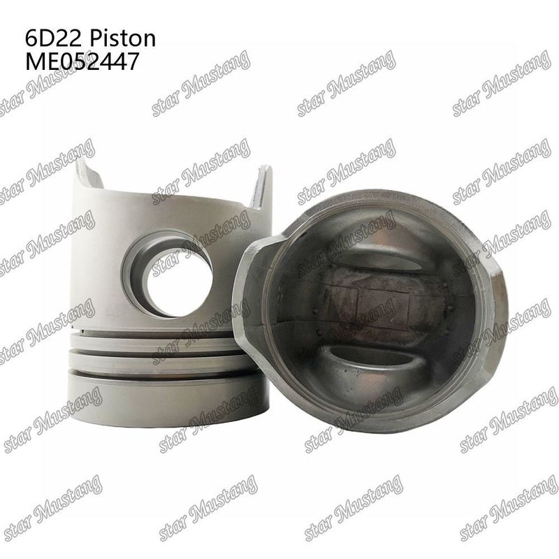 6D22 موتور پستن اتاق اندازه 68mm حلقه روغن 4mm ME052447 برای قطعات معدنی موتور Mitsubishi