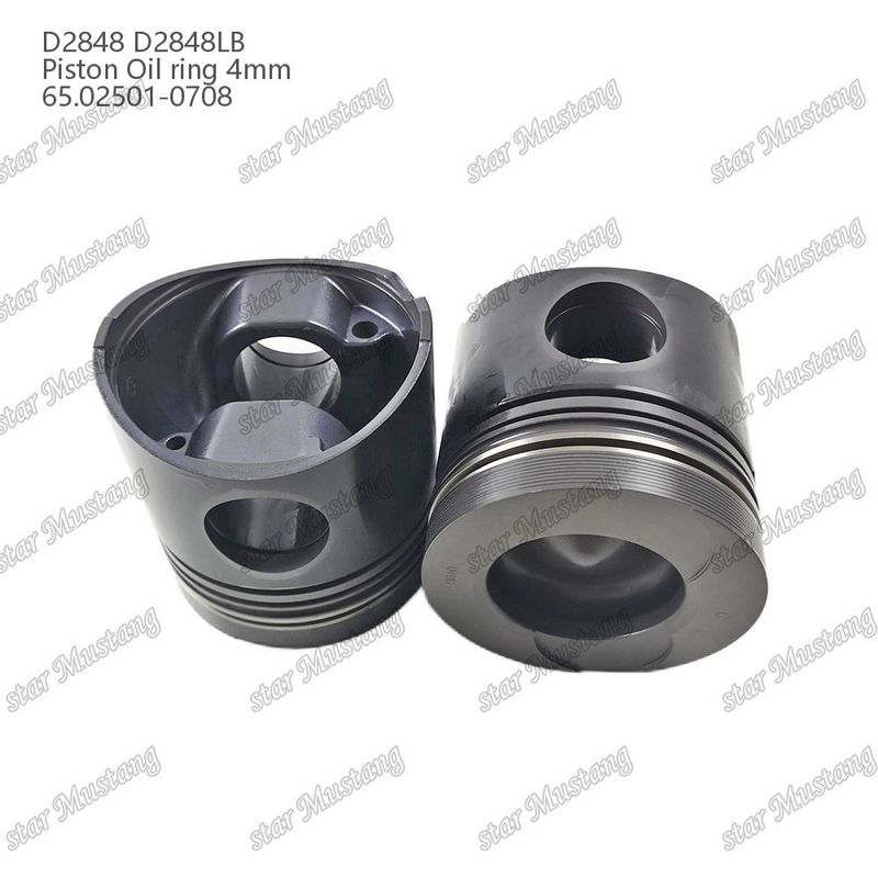 پیستون D2848 D2848LB حلقه روغن 4mm 65.02501-0708 برای قطعات تعمیر موتور دیزل دوسان